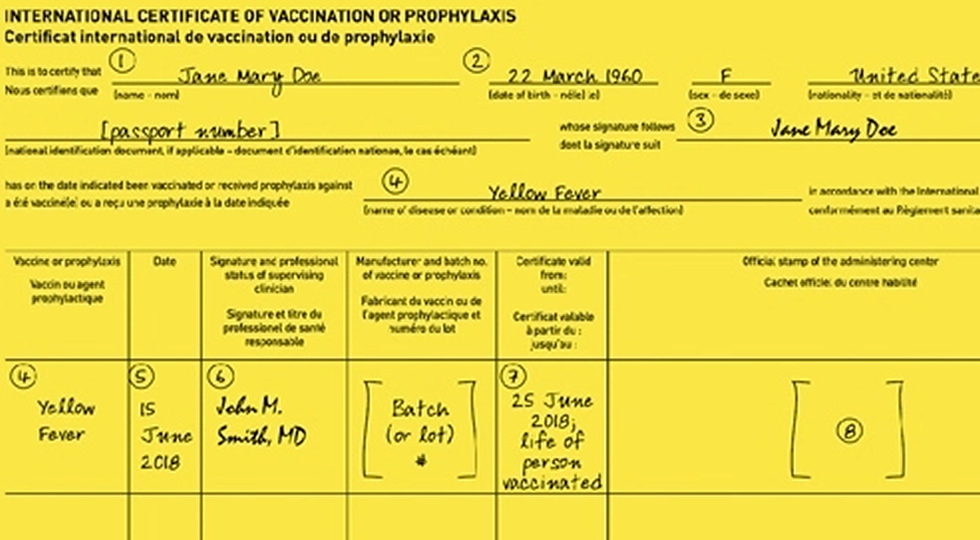 Yellow Fever Vaccination Now Required for Travel To and From Zambia