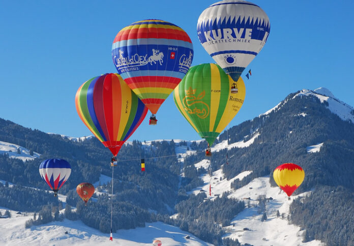 Balloon in the Alps